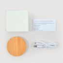 Arc Round Bamboo Wireless Charger+contents
