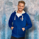 SOLS Sherpa Unisex Zipped Sweatshirt+in use