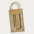 Serena Jute Double Wine Carrier+front